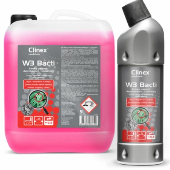 CLINEX W3 Bacti savas szaniter fertőtlenítő és tisztítószer